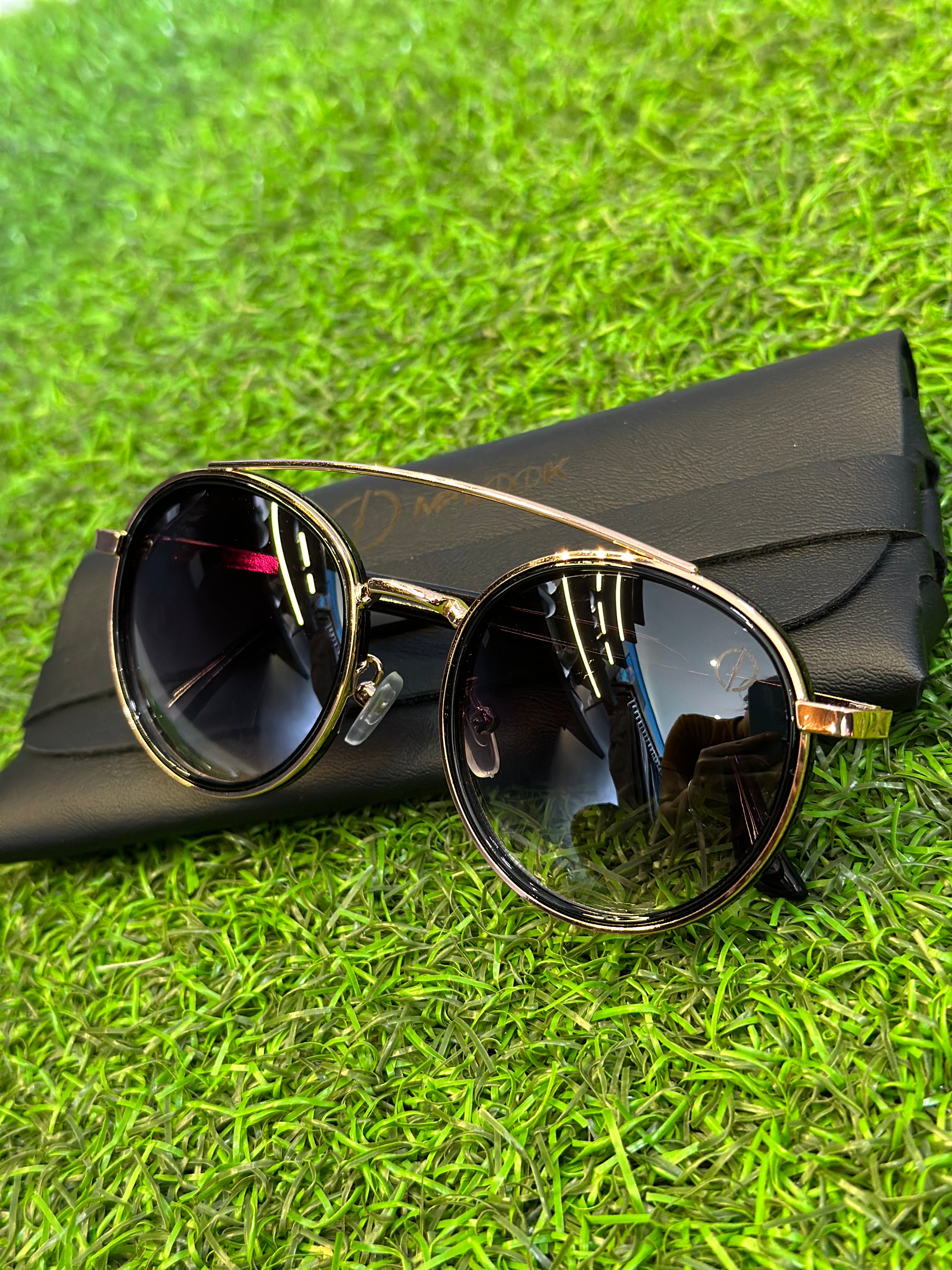 Óculos de sol Qatar rosê lente preta