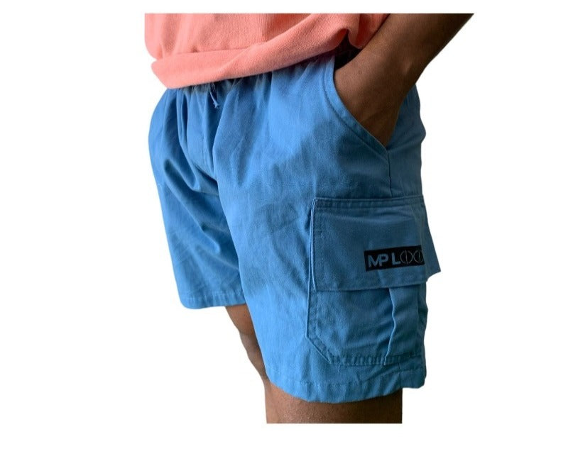 Short Cargo Azul