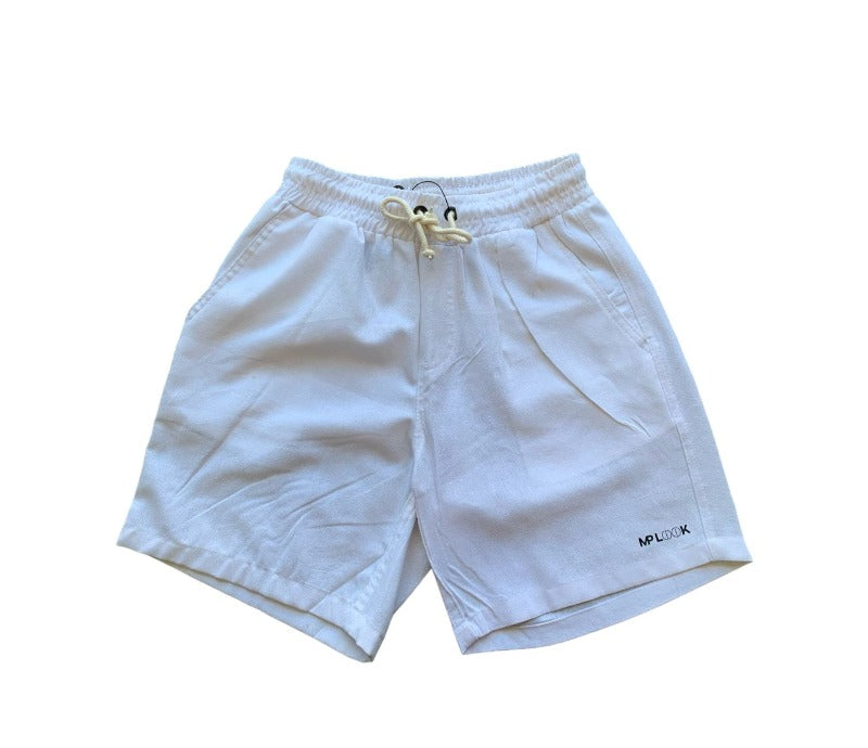 Short em Linho na cor Branco