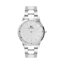 Carregar imagem no visualizador da galeria, Relógio Minimalista Pulseira Prata Belmont Silver 40mm
